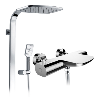  Intelligent Anti Scald Thermostatic Rain Shower Faucet Set