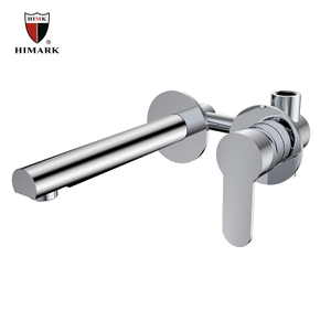 HIMARK brass chrome single handle wall mounted basin faucets for bathroom sink